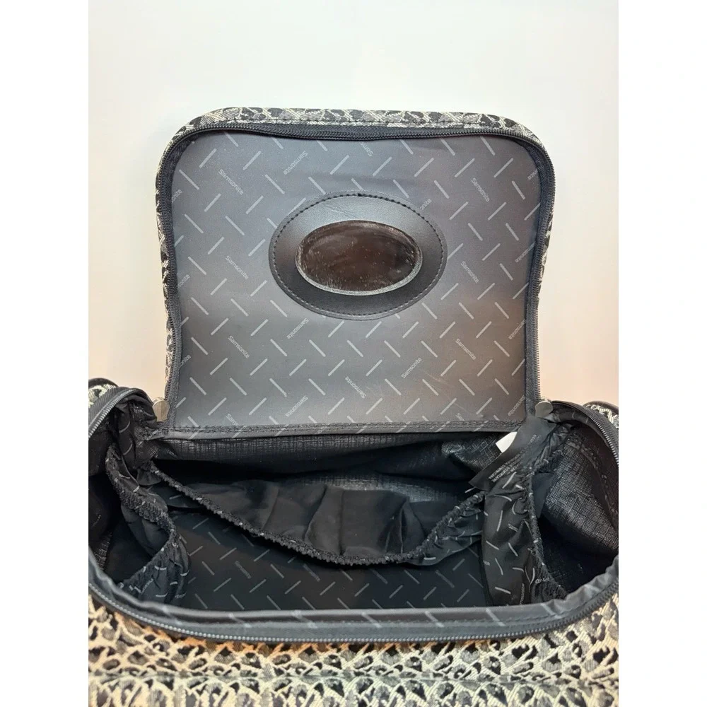 vintage Samsonite tapestry Luggage carry-on or weekender bag, Travel Vacation